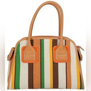 PRICE DROP Vintage HOGAN Striped Multicolor Handbag